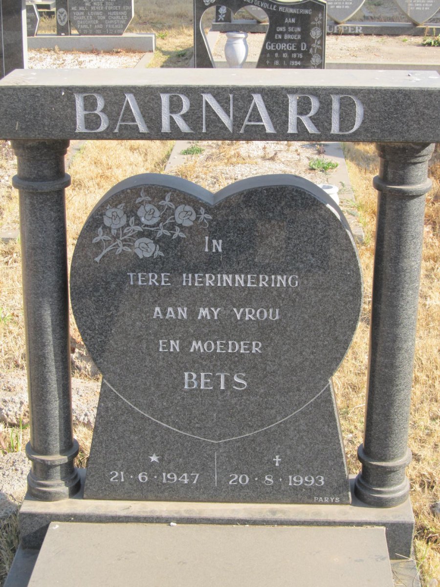 BARNARD Bets 1947-1993
