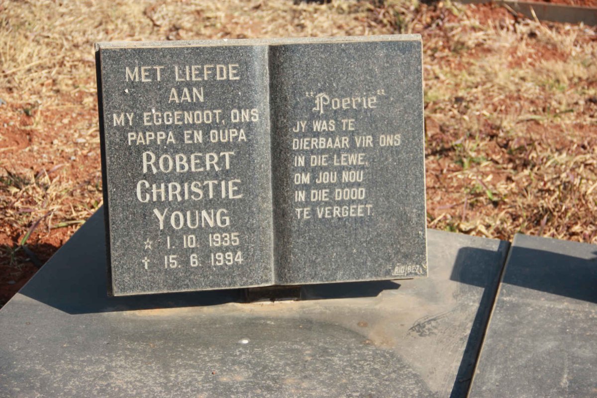 BARNARD Robert Christie Young 1935-1994 &amp; Petronella Sofia 1942-2019