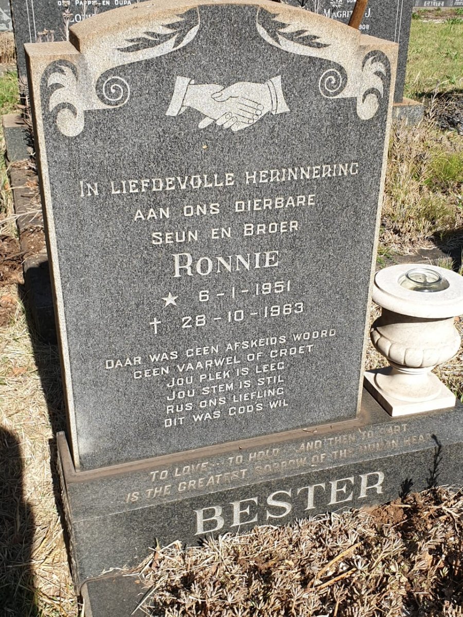 BESTER Ronnie 1951-1963