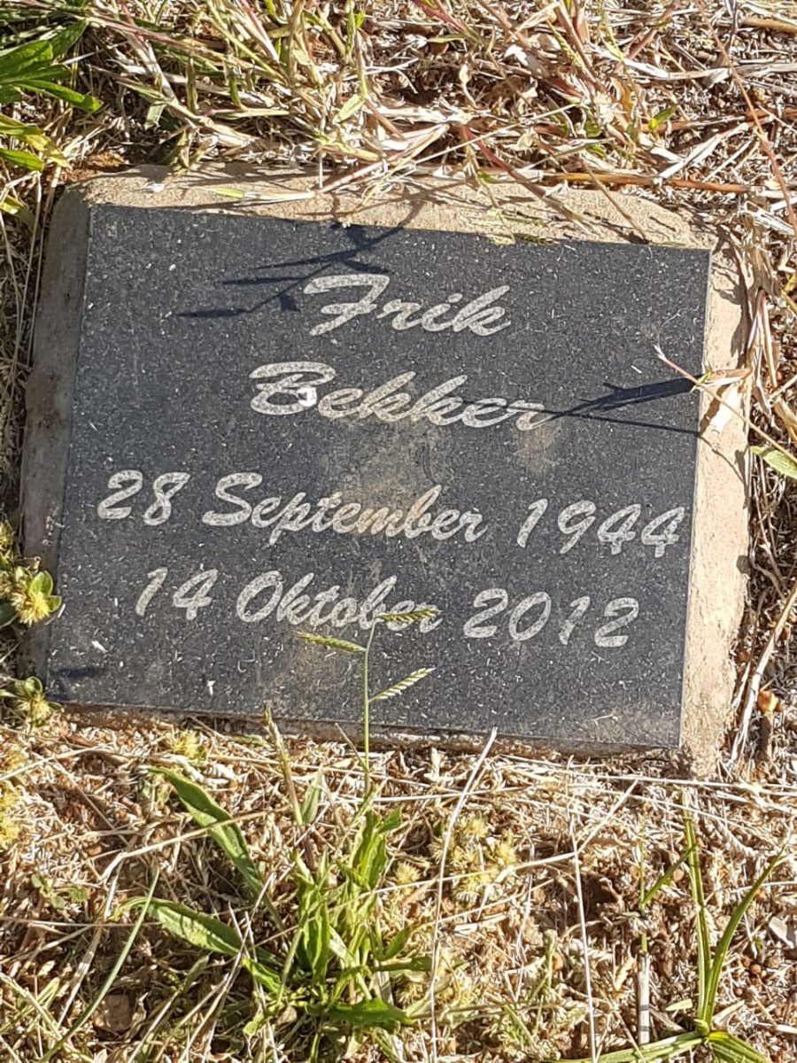 BEKKER Frik 1944-2012