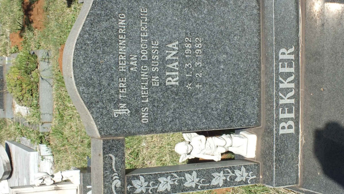 BEKKER Riana 1982-1982