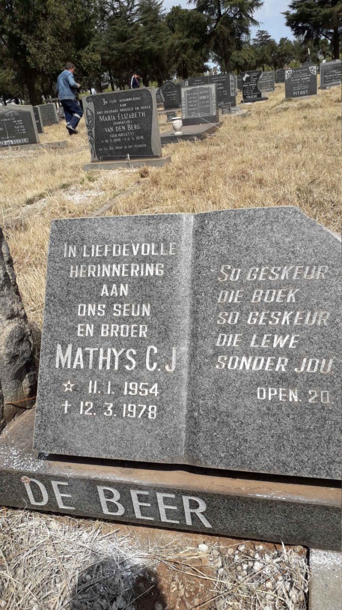 BEER Mathys C.J., de 1954-1978