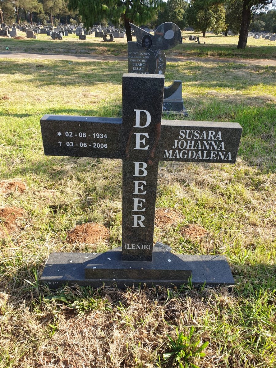 BEER Susara Johanna Magdalena, de 1934-2006