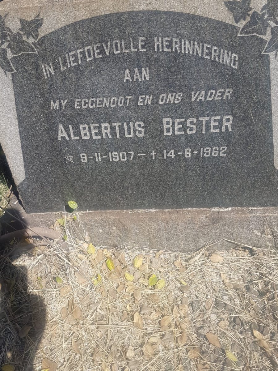 BESTER Albertus 1907-1962