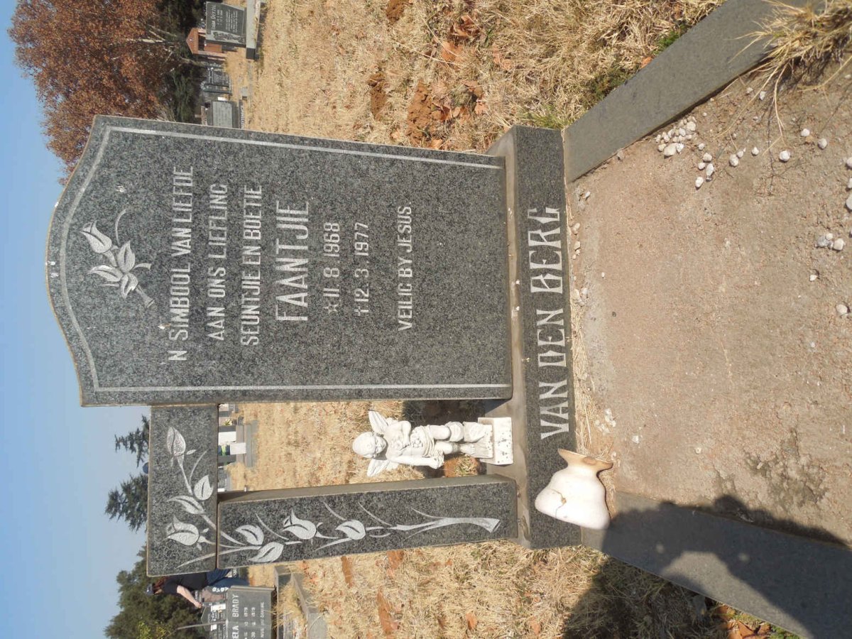 BERG Faantjie, van den 1968-1977