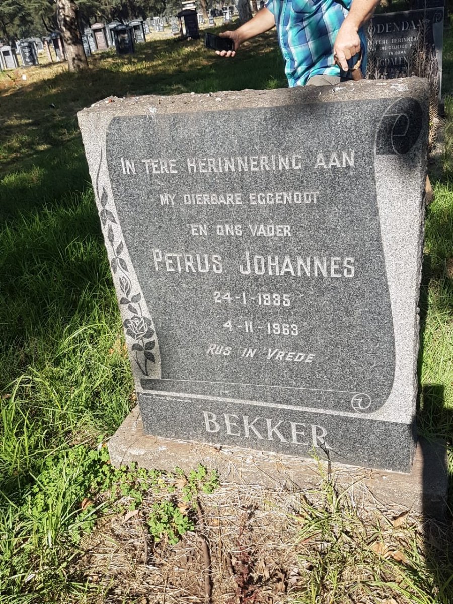 BEKKER Petrus Johannes 1935-1963