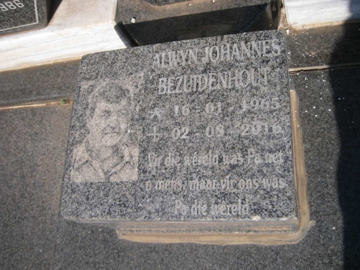 BEZUIDENHOUT Alwyn Johannes 1965-2016