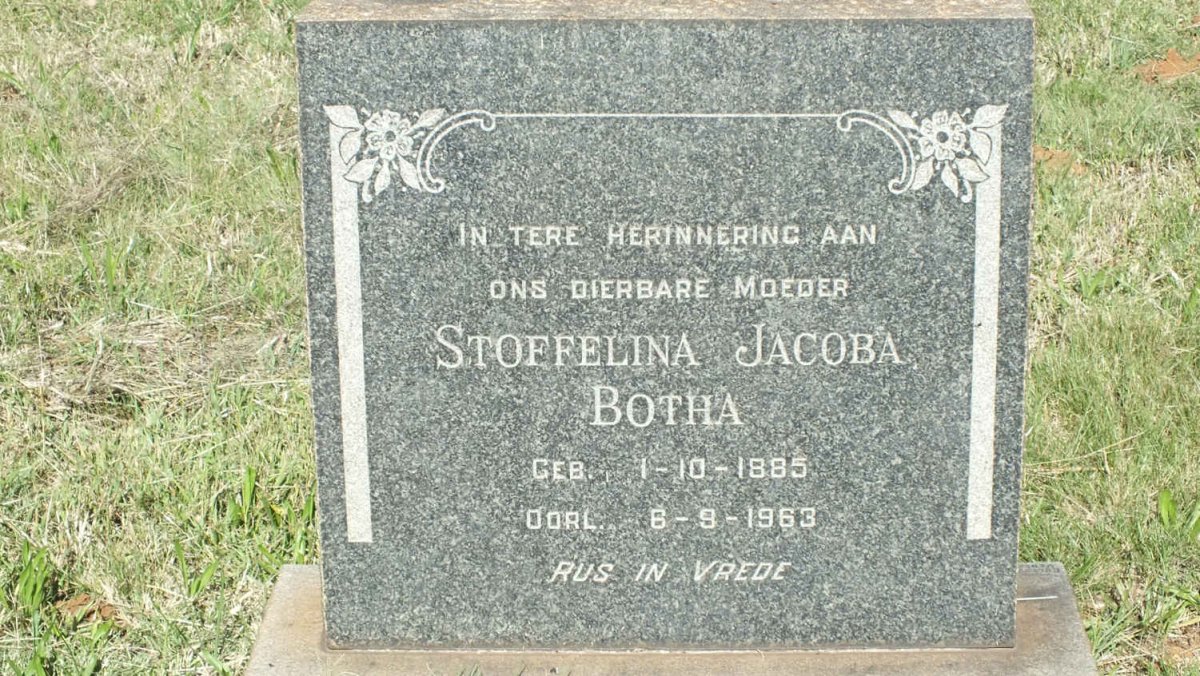 BOTHA Stoffelina Jacoba 1885-1963