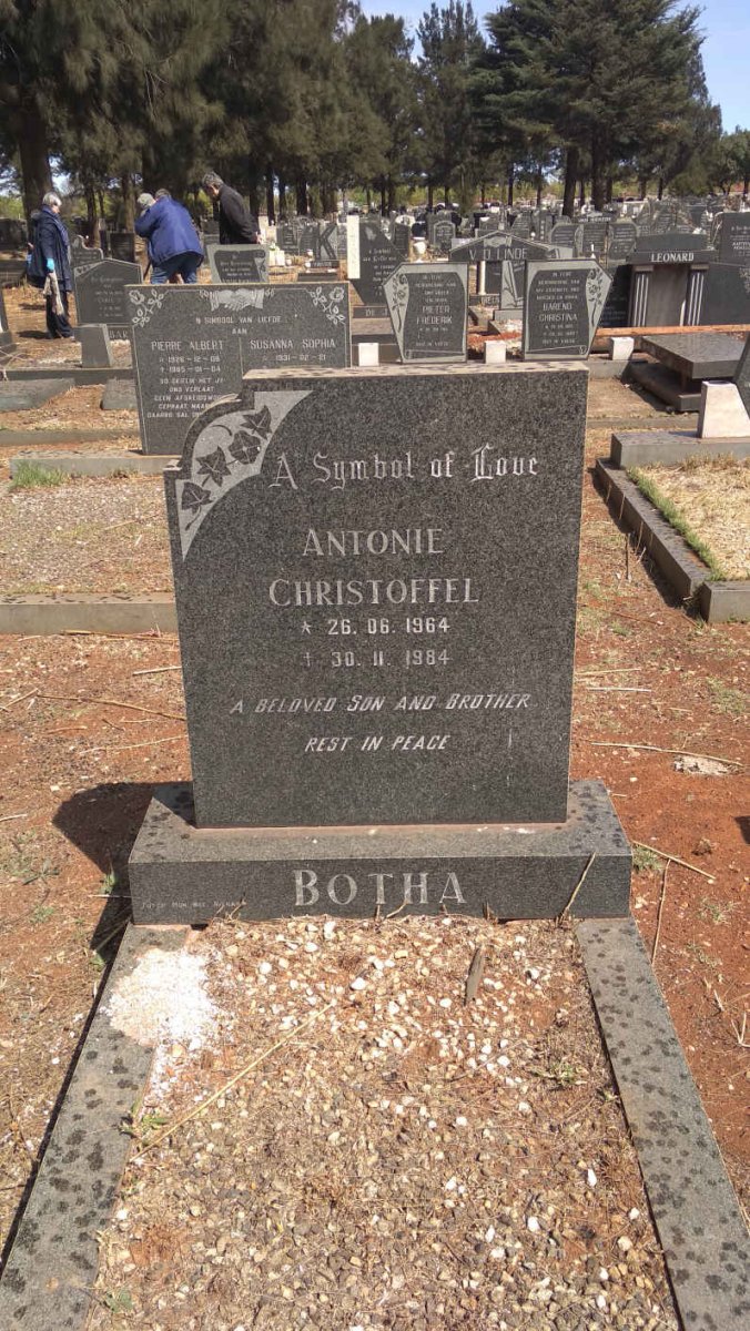 BOTHA Antonie Christoffel 1964-1984