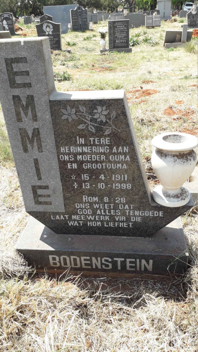 BODENSTEIN Emmie 1911-1998