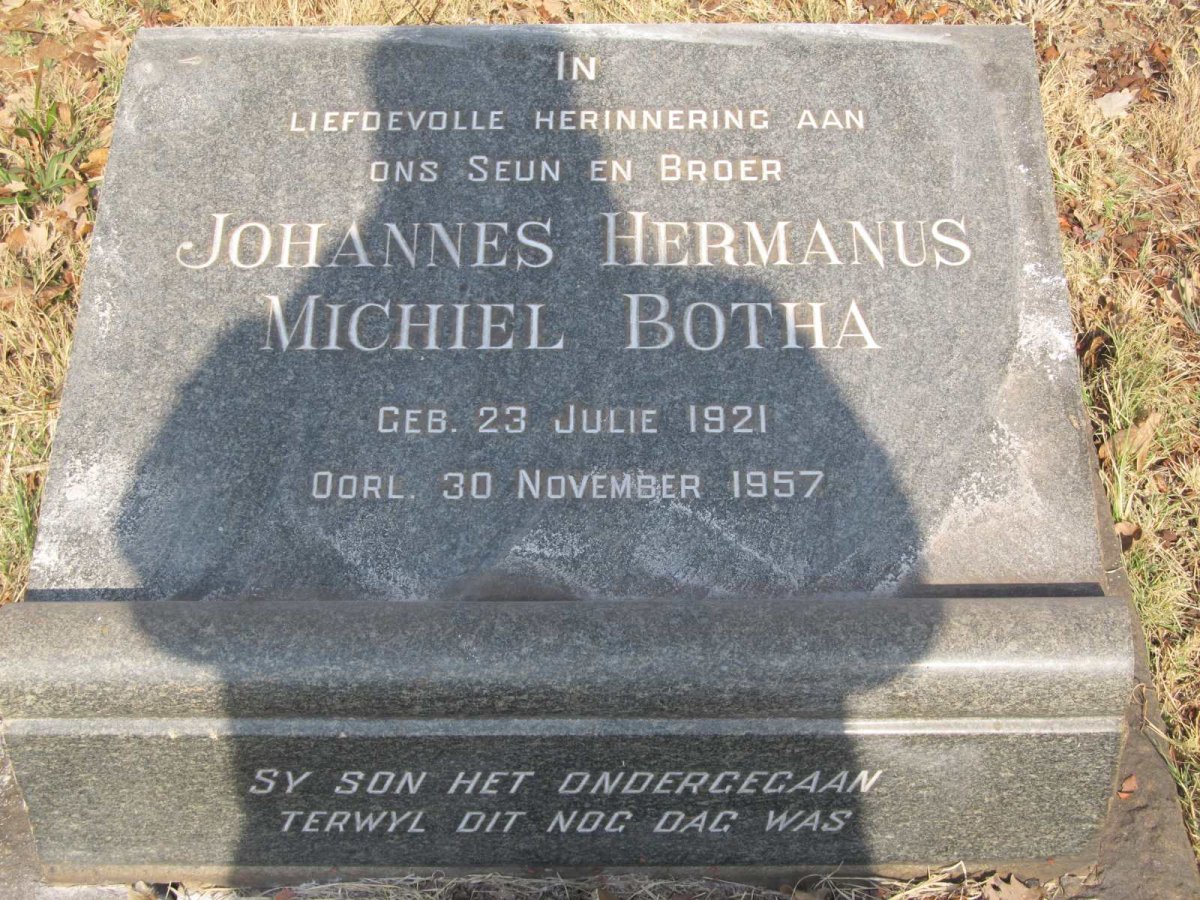 BOTHA Johannes Hermanus Michiel 1921-1957