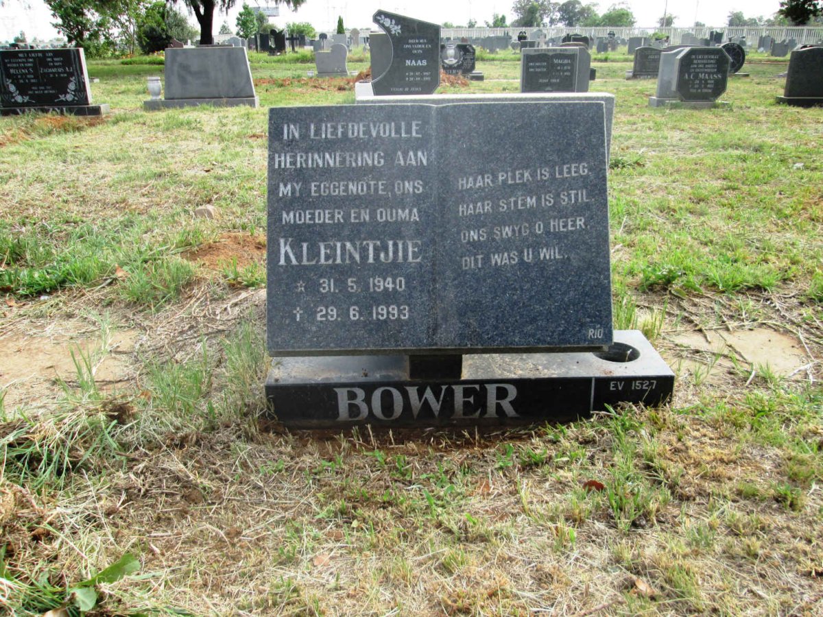 BOWER Kleintjie 1940-1993