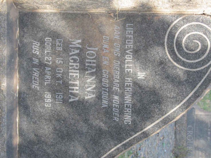 BOTHA Johannes Hendrik Bekker 1899-1962 &amp; Johanna Magrietha 1911-1998