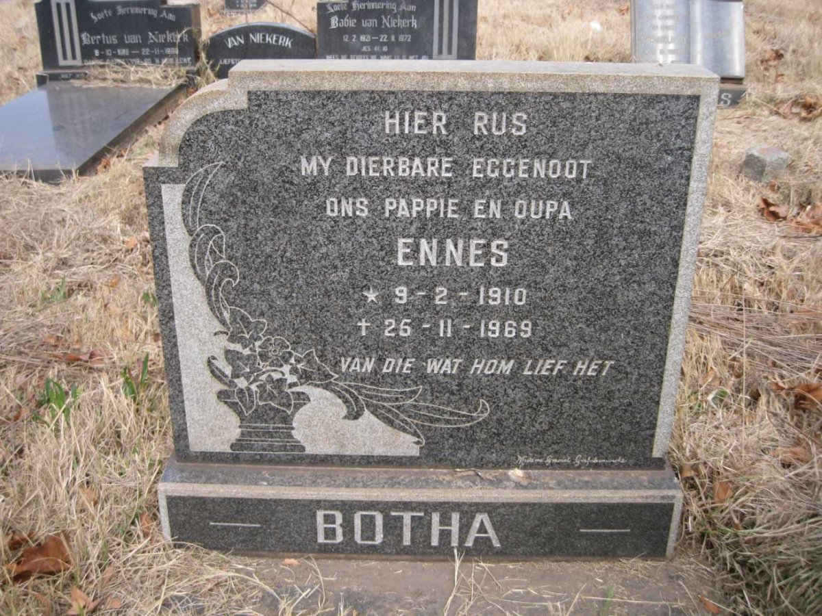 BOTHA Ennes 1910-1969