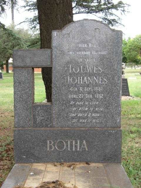 BOTHA Louwes Johannes 1892-1952