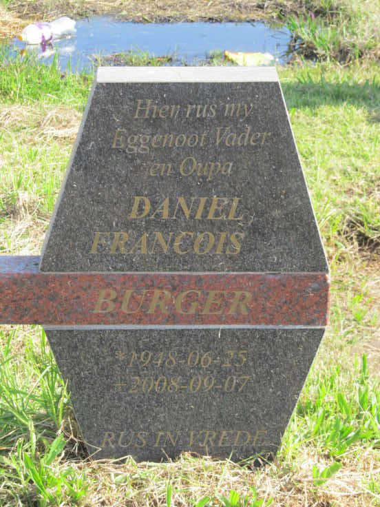 BURGER Daniel Francois 1948-2008