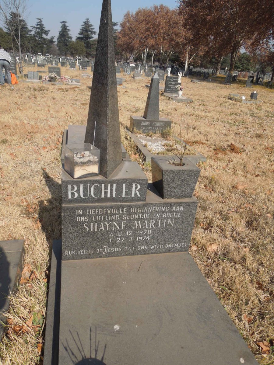 BUCHLER Shayne Martin 1970-1974