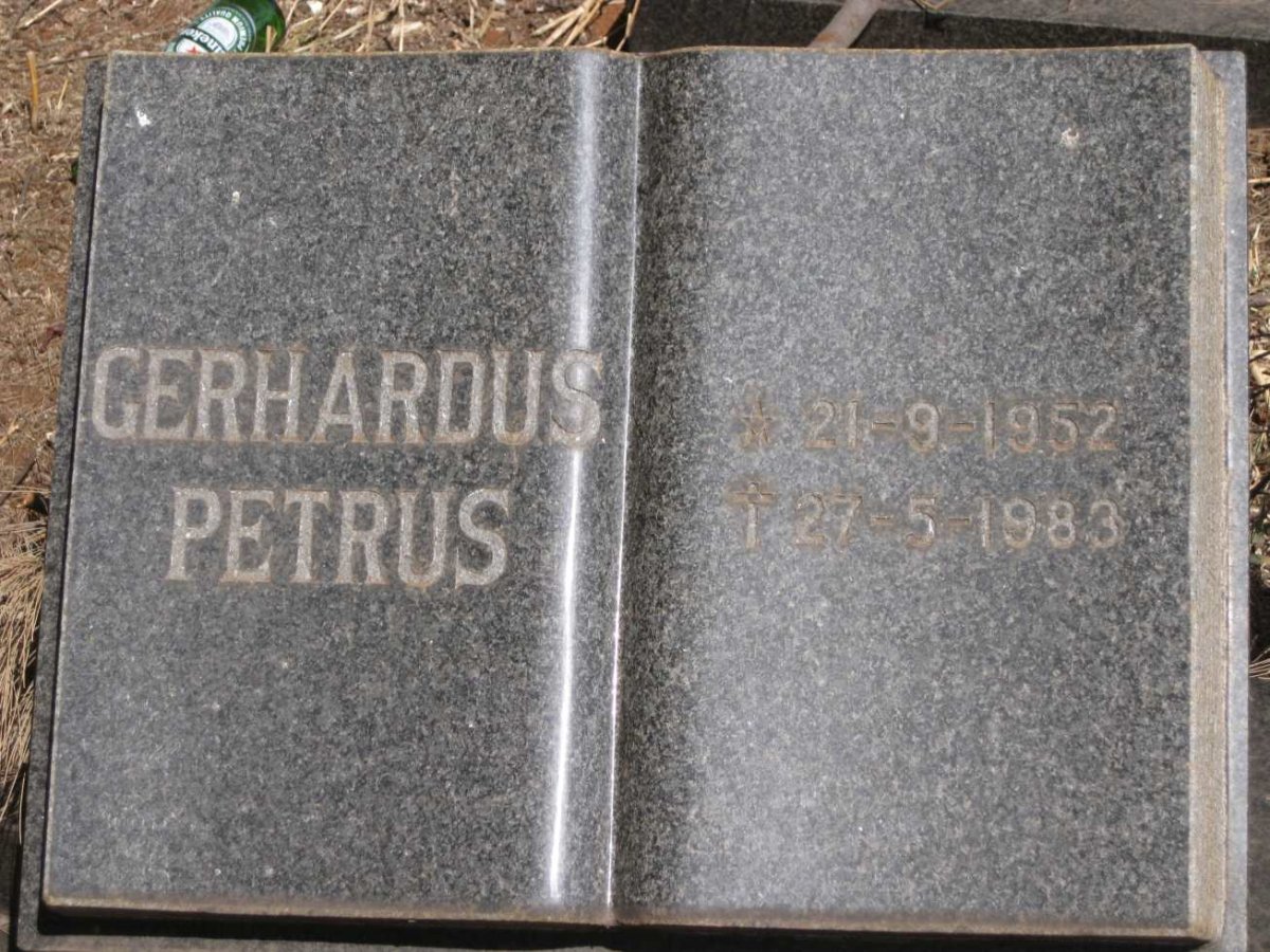 BYLEVELD Gerhardus Petrus 1952-1983 &amp; Lydia Maria Magdalena 1957-