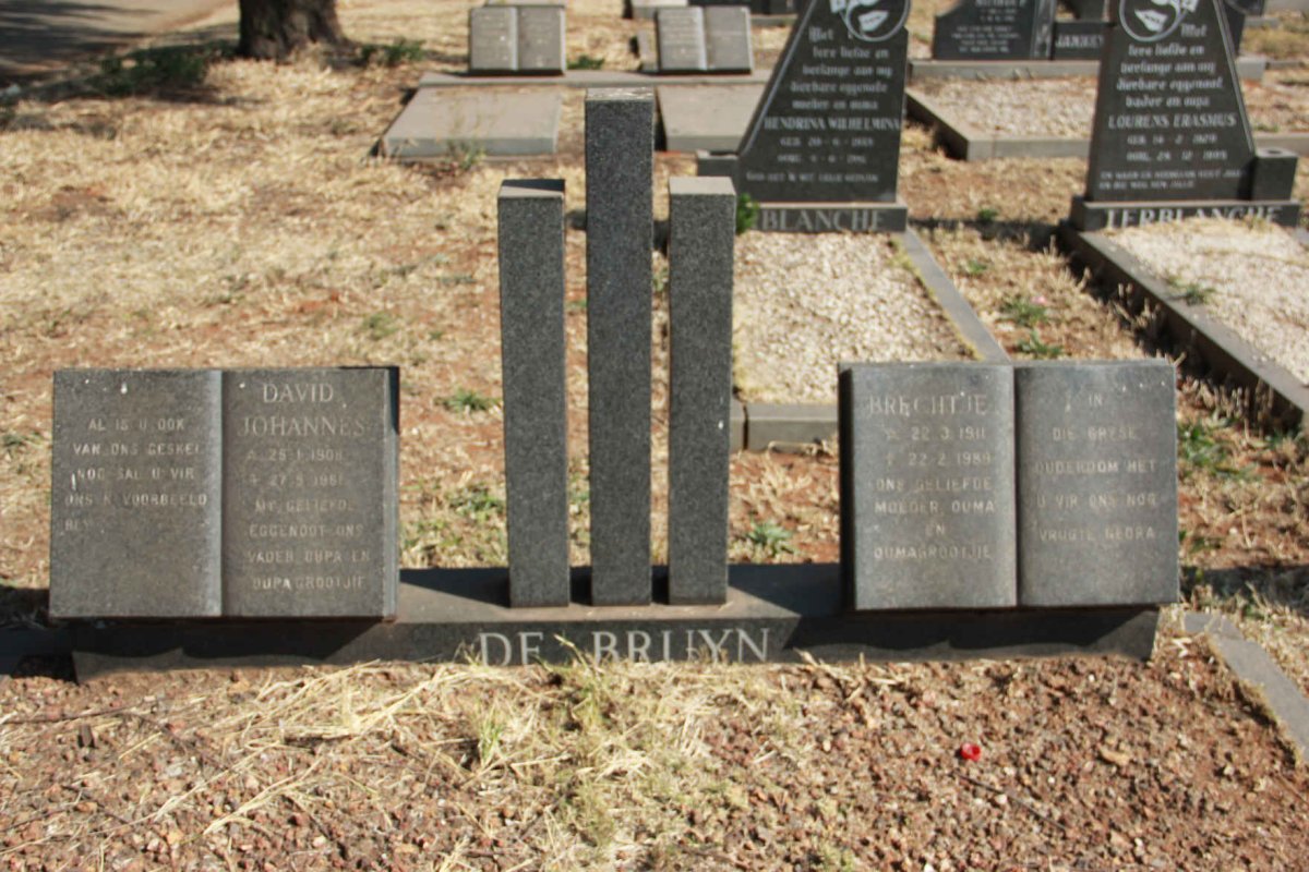 BRUYN David Johannes, de 1908-19?1 &amp; Brechtje 1911-1989