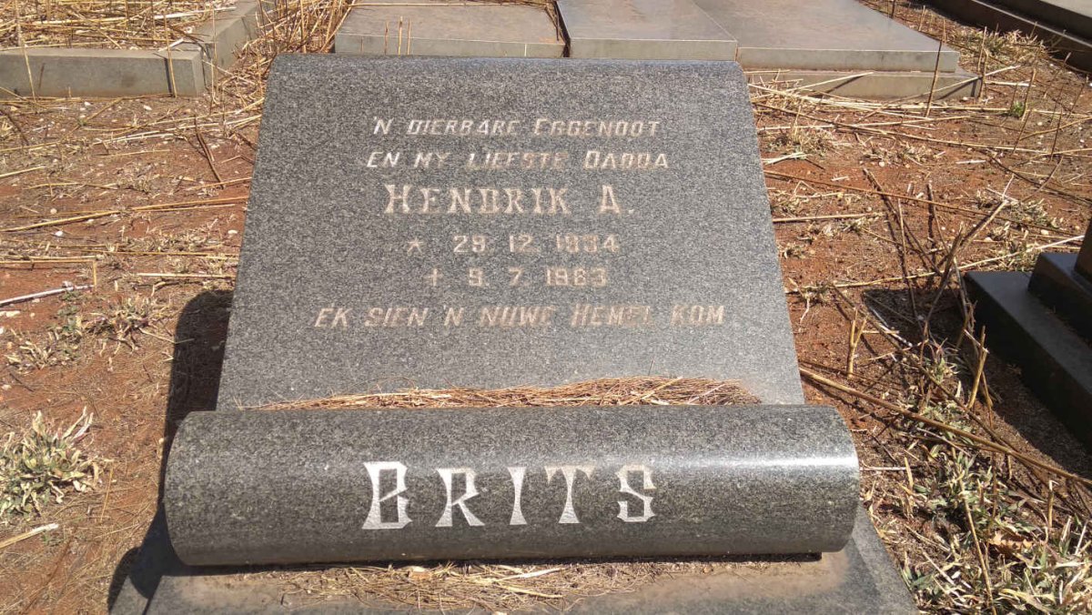 BRITS Hendrik A. 1934-1983