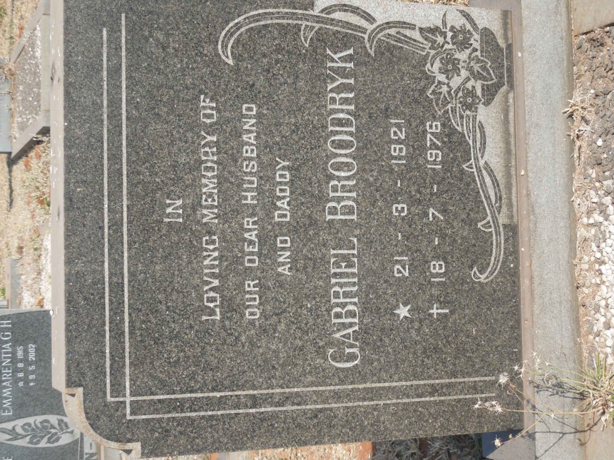 BROODRYK Gabriel 1921-1976