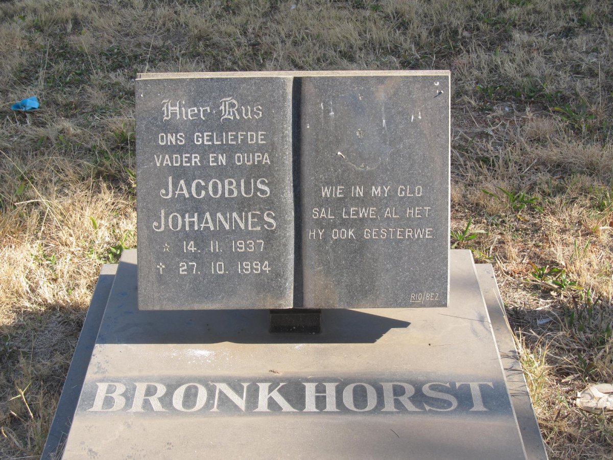 BRONKHORST Jacobus Johannes 1937-1994