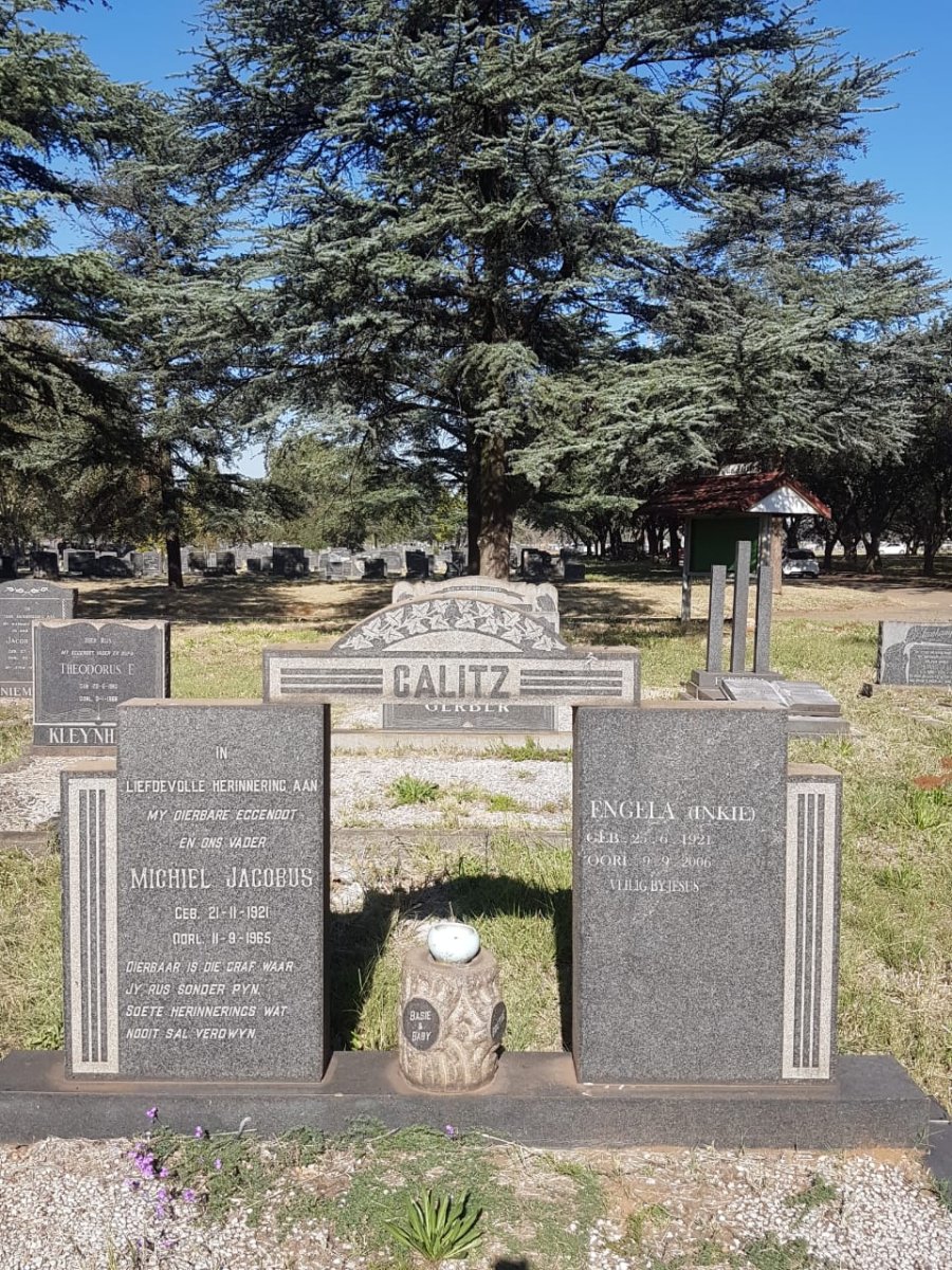 CALITZ Michiel Jacobus 1921-1965 &amp; Engela 1921-2006