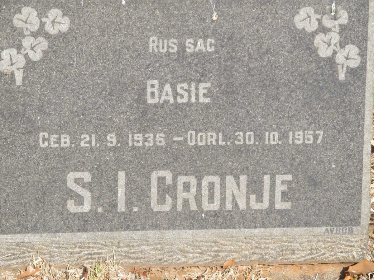 CRONJE S.I. 1936-1957