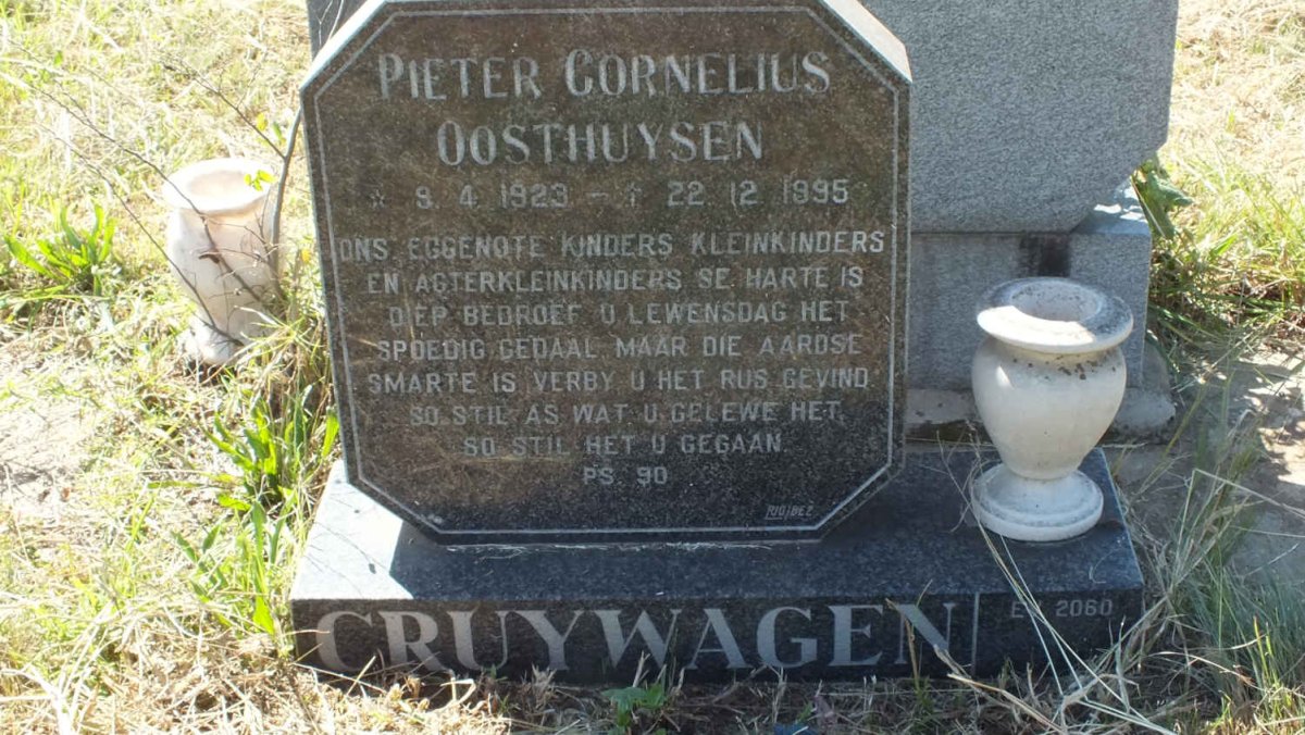 CRUYWAGEN Pieter Cornelius Oosthuysen 1923-1995