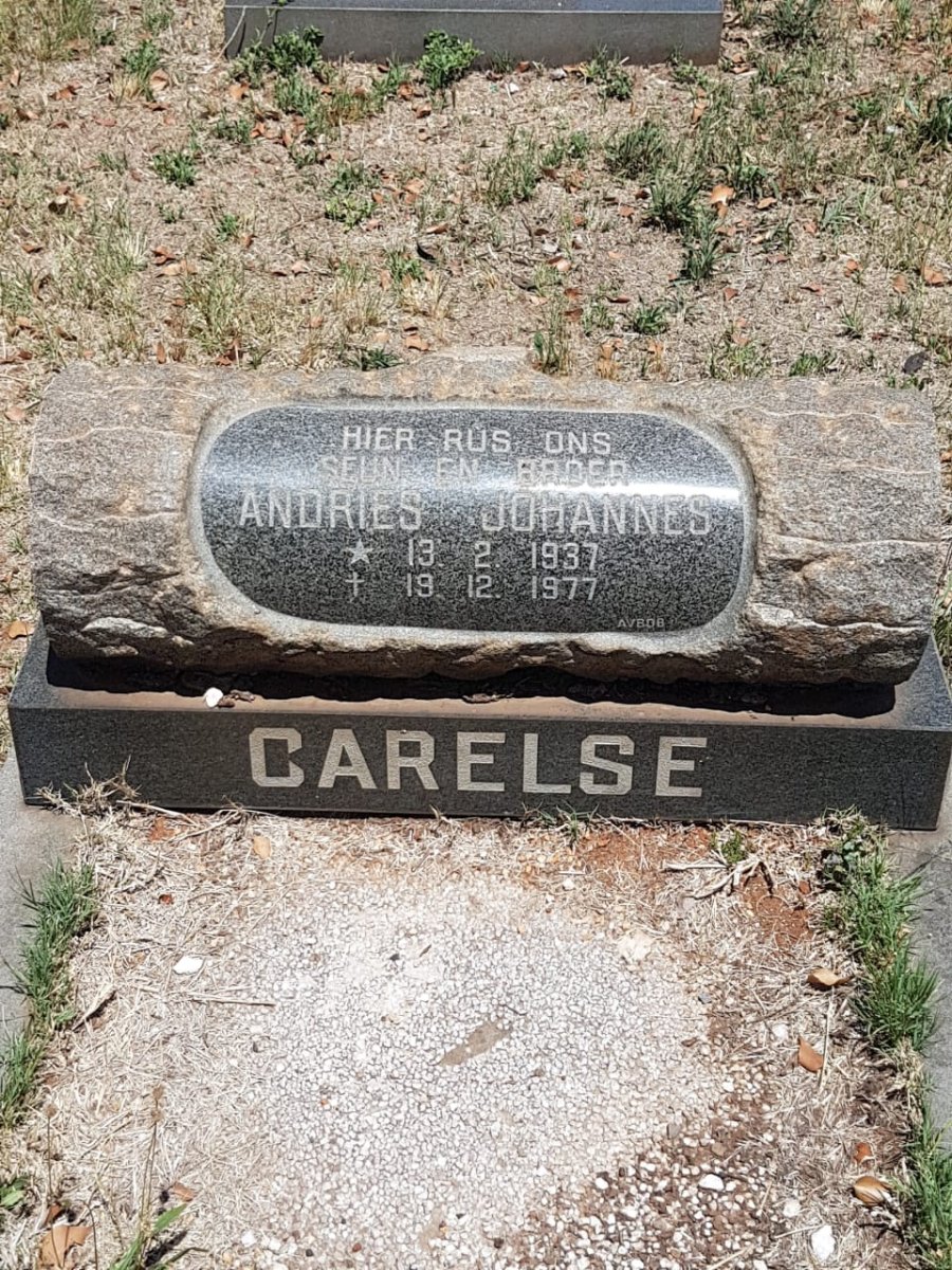 CARELSE Andries Johannes 1937-1977