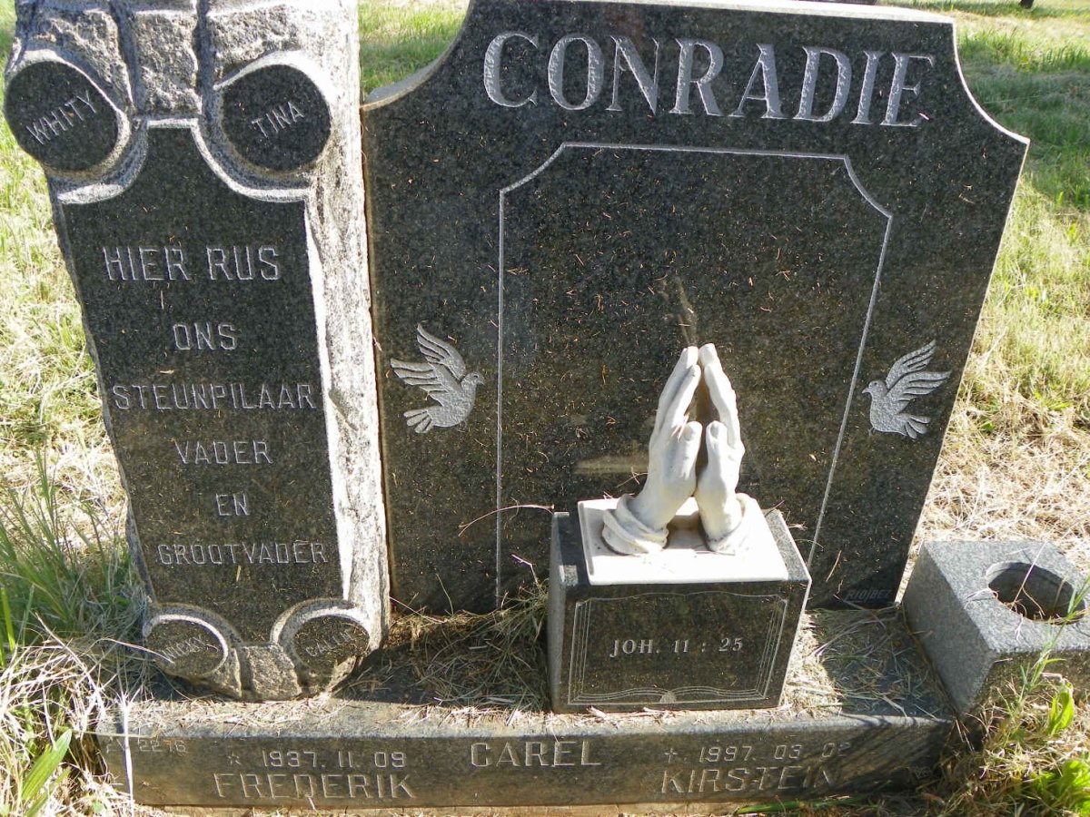 CONRADIE Carel Frederik Kirstein 1937-1997