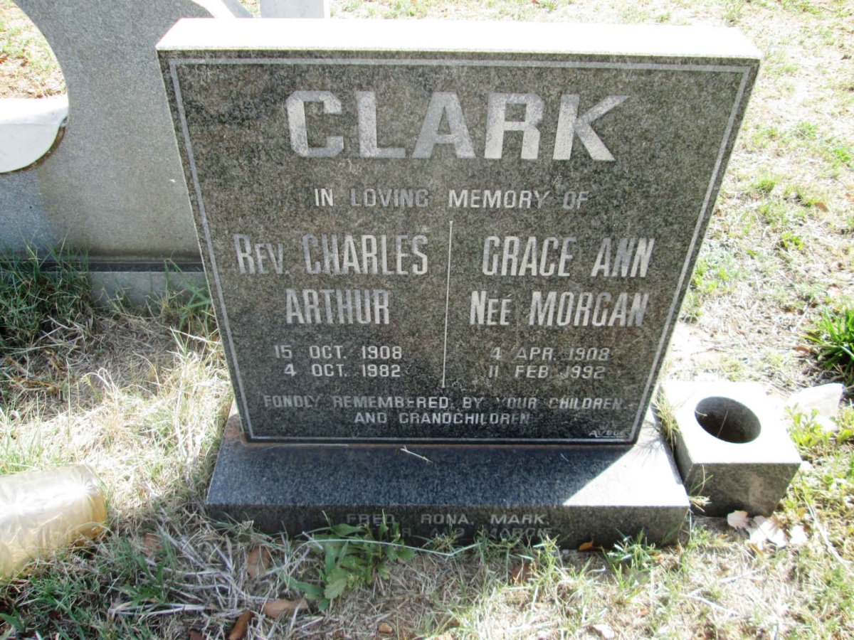 CLARK Charles Arthur 1908-1982 &amp; Grace Ann MORGAN 1908-1992