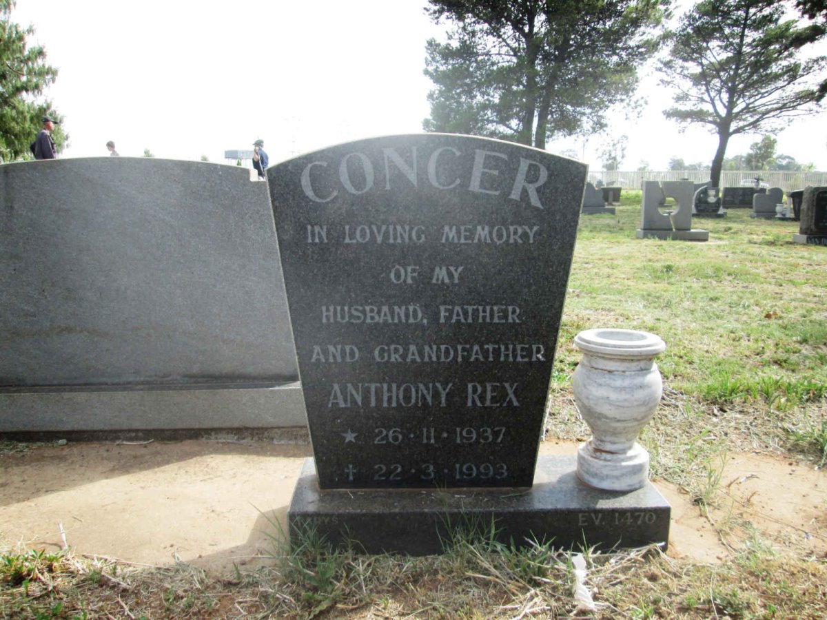 CONCER Anthony Rex 1937-1993