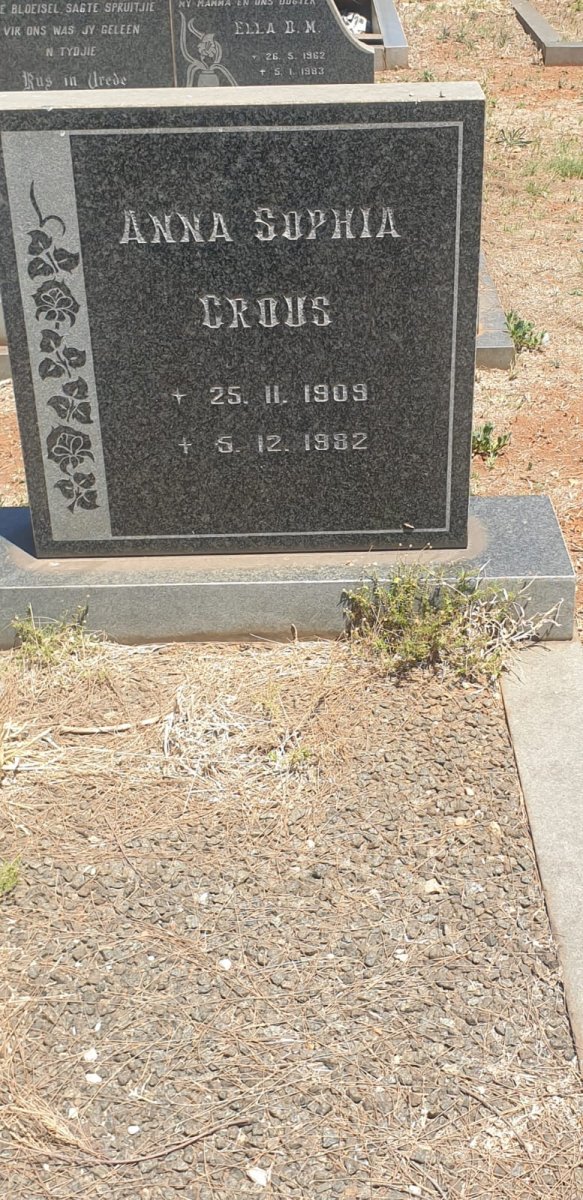 CROUS Anna Sophia 1909-1982