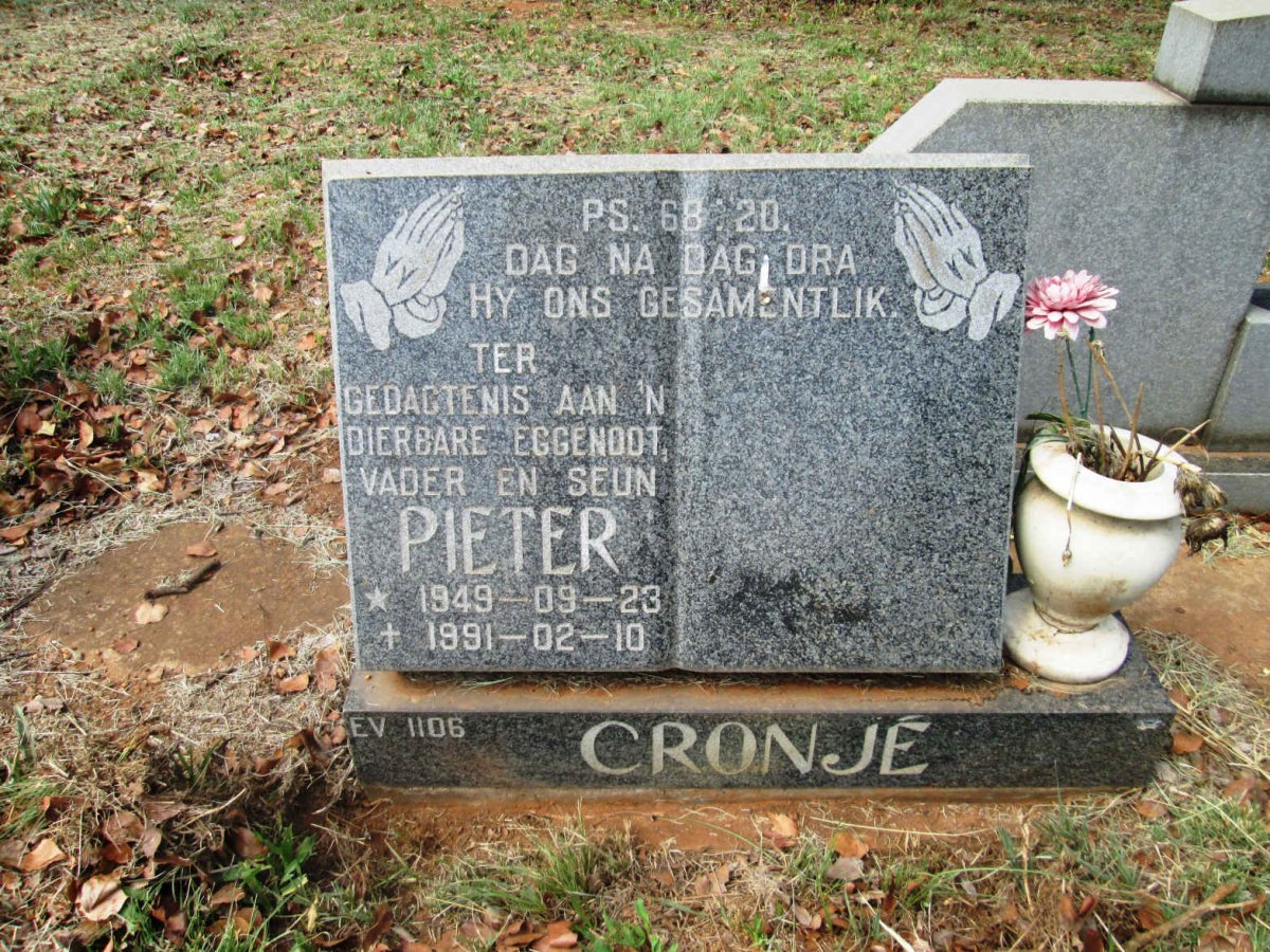 CRONJÉ Pieter 1949-1991