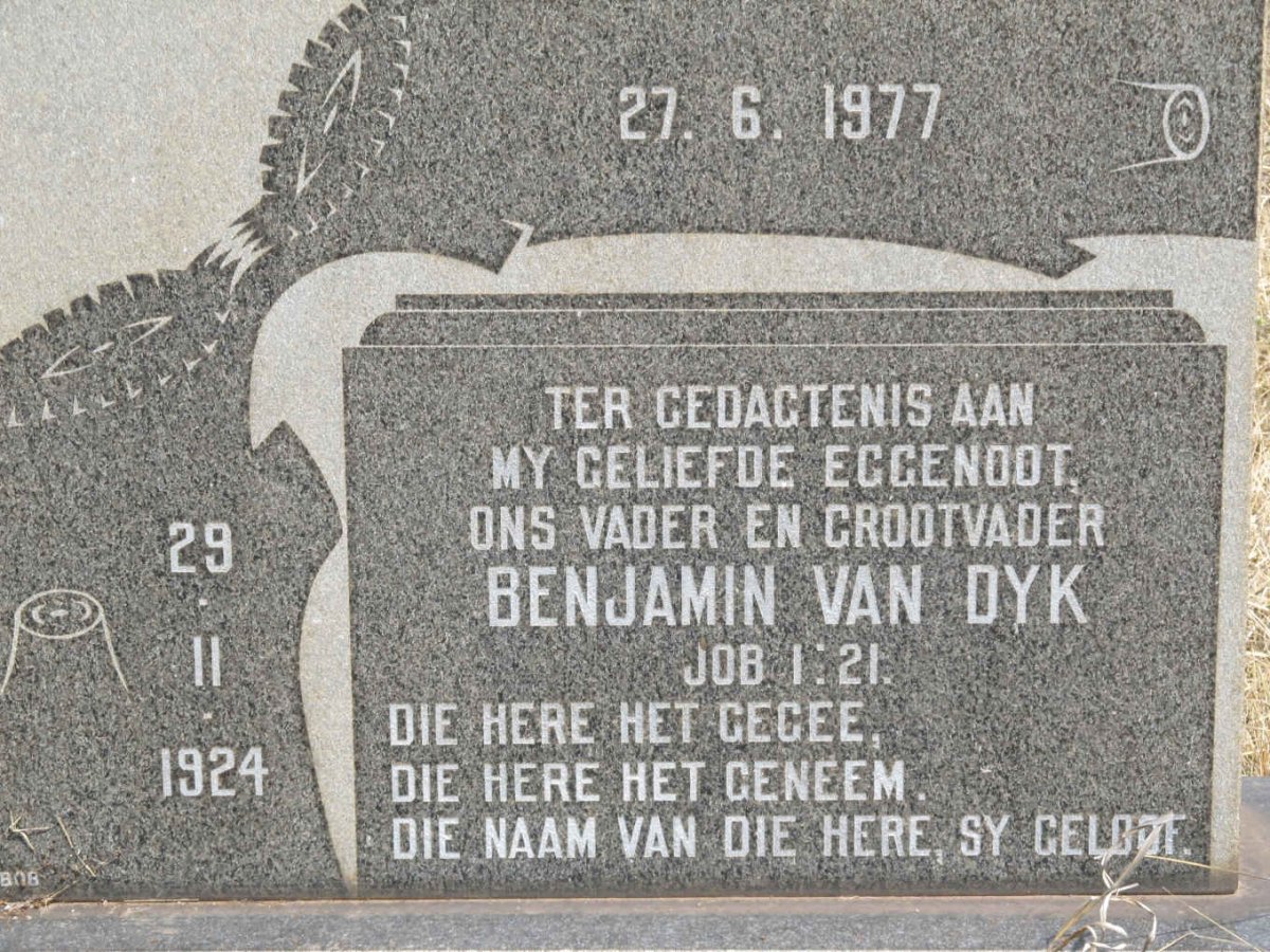 DYK Benjamin, van 1924-1977