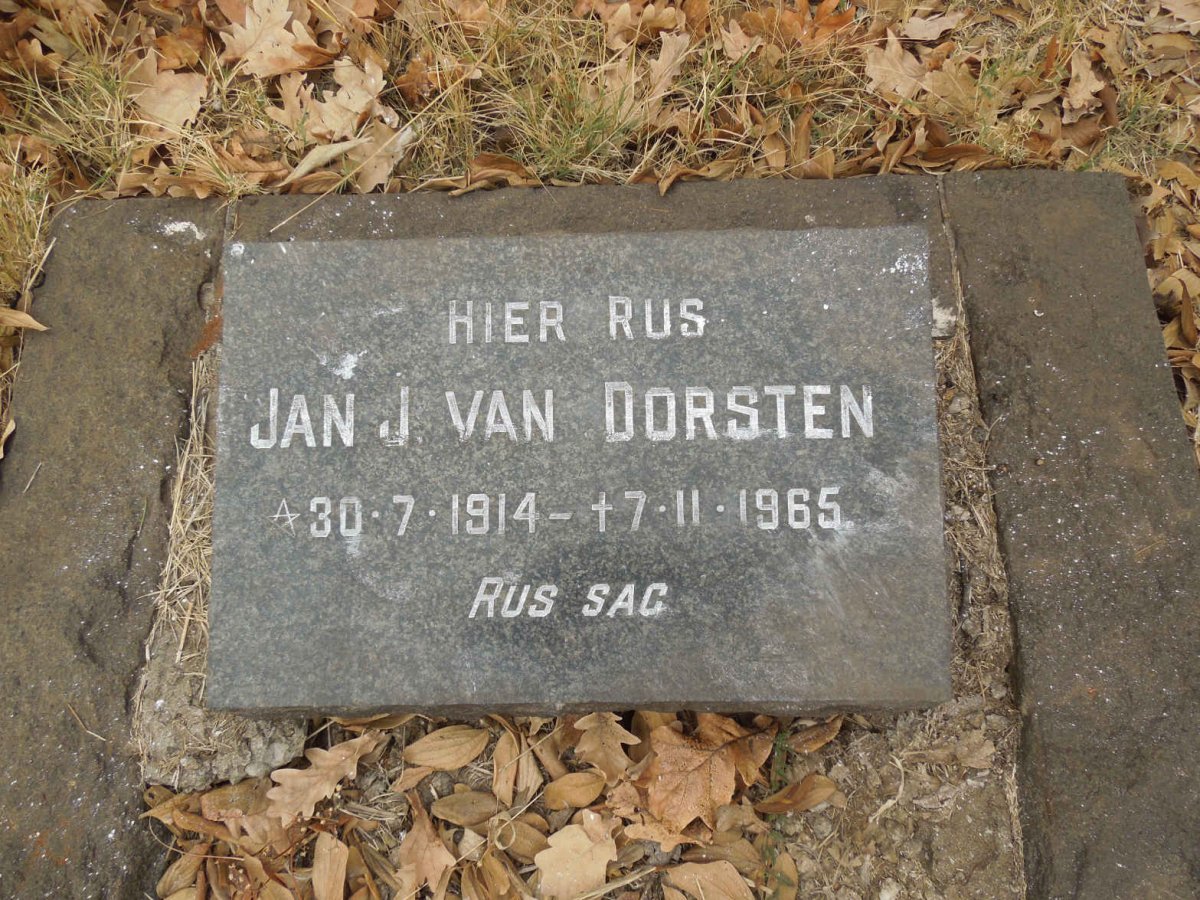 DORSTEN Jan J., van 1914-1965