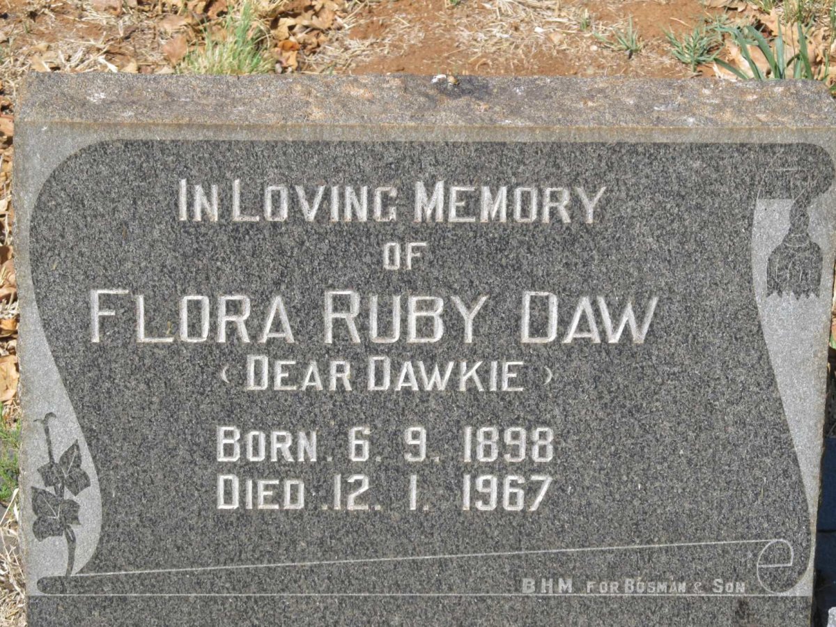 DAW Flora Ruby 1898-1967