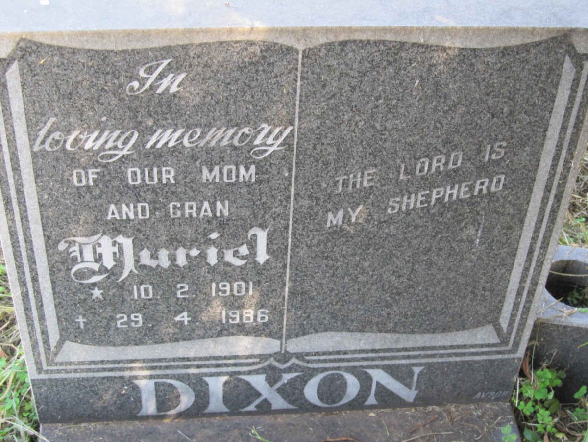 DIXON Muriel 1901-1986
