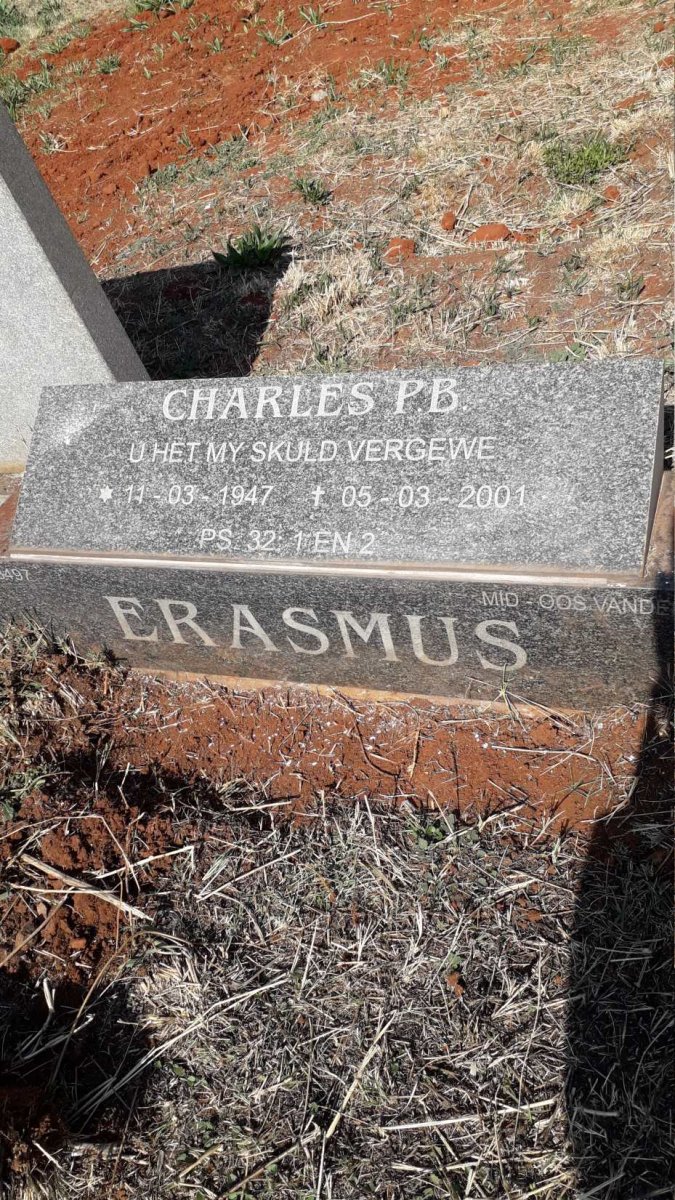 ERASMUS Charles P.B. 1947-2001