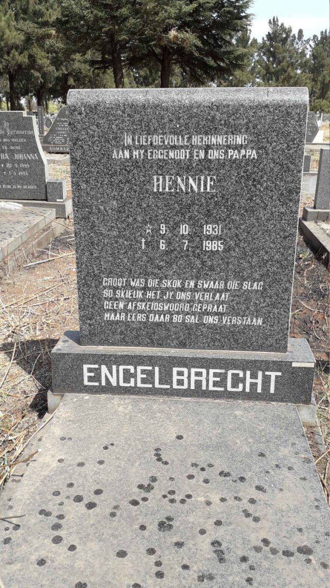 ENGELBRECHT Hennie 1931-1985