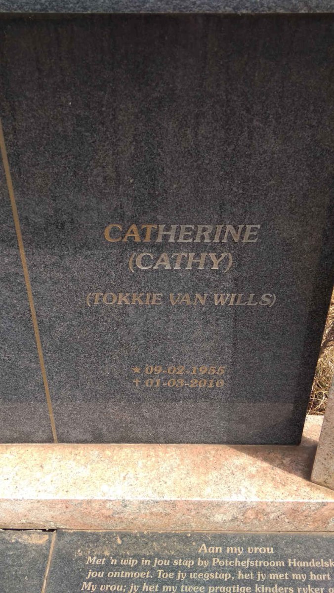 ENGELBRECHT Hendrik Willem 1953-2010 &amp; Catherine 1955-2016