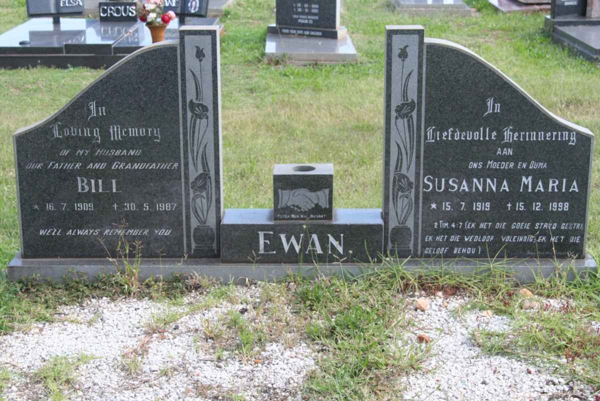 EWAN Bill 1909-1987 &amp; Susanna Maria 1919-1998