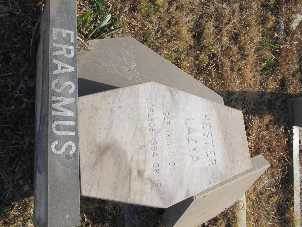ERASMUS Hester Lazya 1910-1994