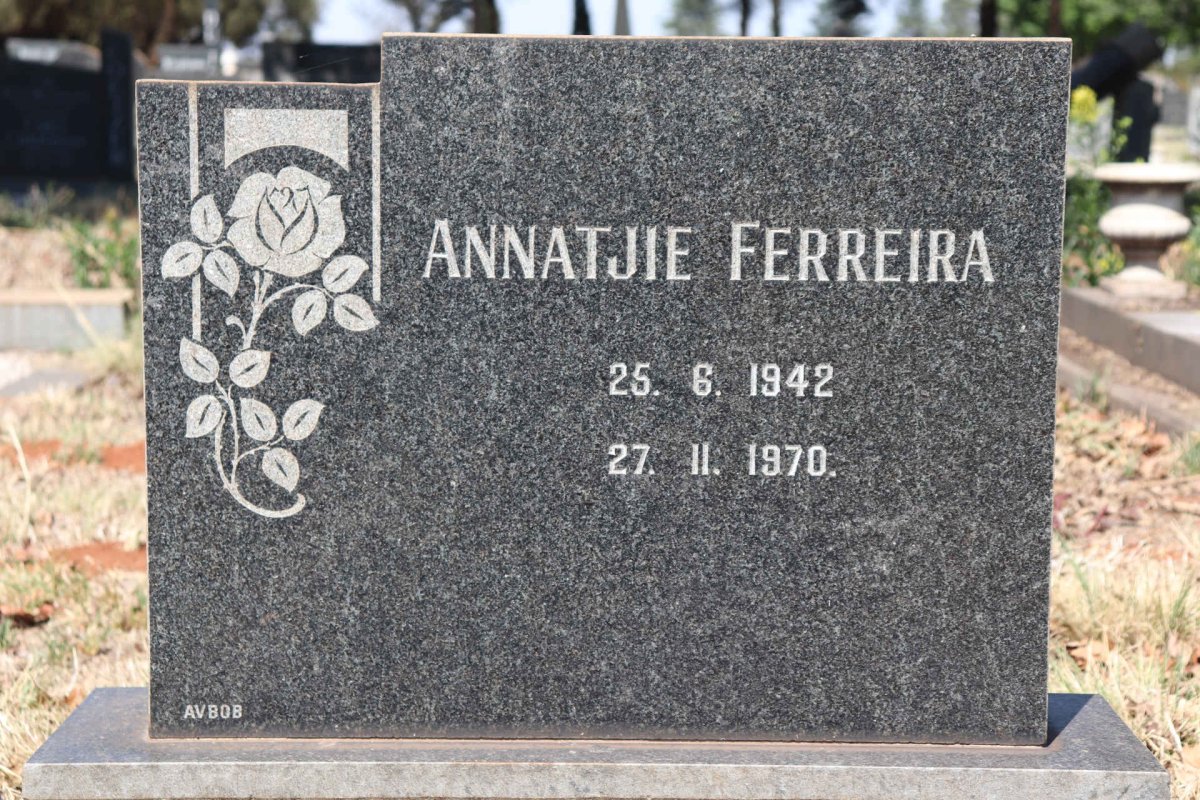 FERREIRA Annatjie 1942-1970