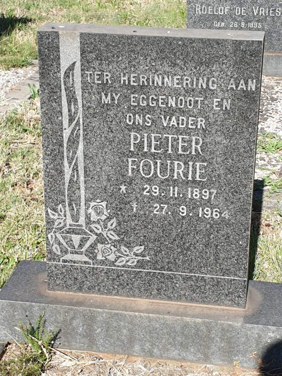 FOURIE Pieter 1897-1964