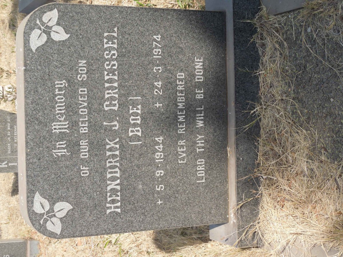 GRIESSEL Hendrik J. 1944-1974