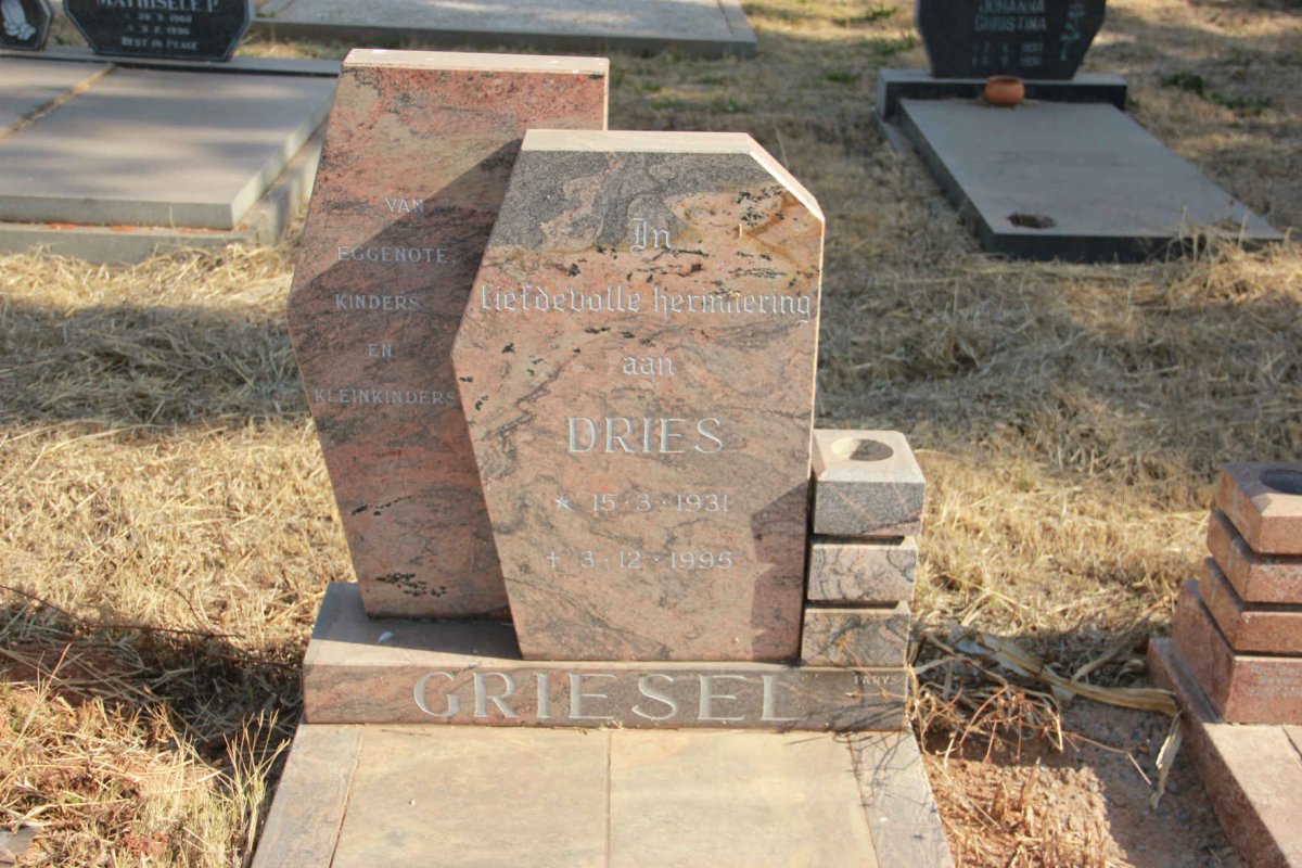 GRIESEL Dries 1931-1995