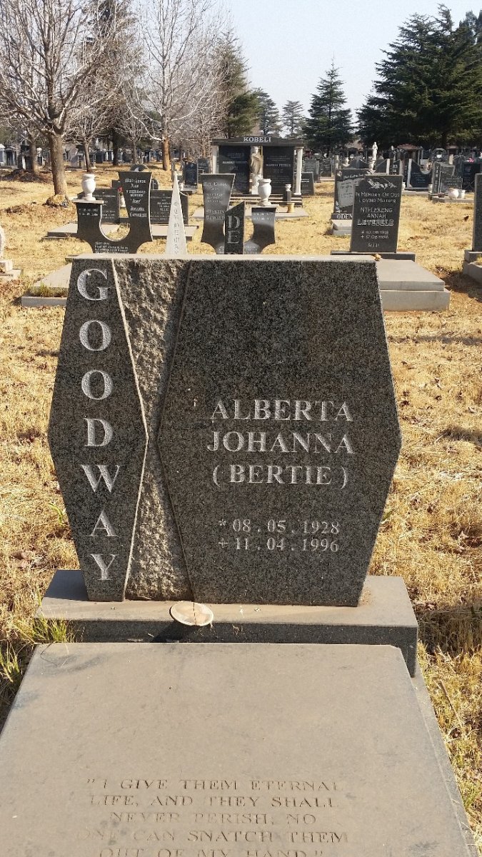 GOODWAY Alberta Johanna 1928-1996