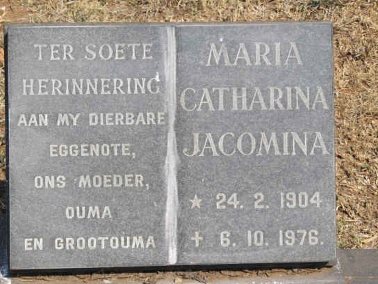 GREUNEN Maria Catharina Jacomina, van 1904-1976
